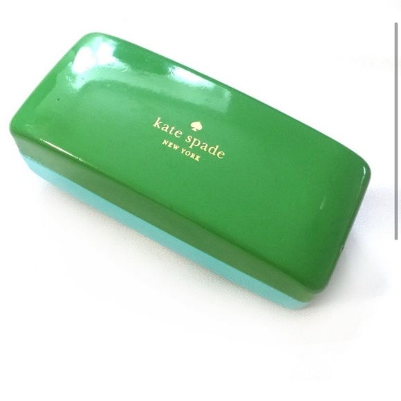 Kate Spate New York glasses hard case blue/green - Picture 1 of 4